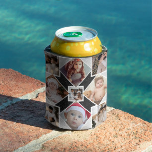 Design Your Own 9 Photo Collage Can Cooler