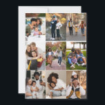 Design Your Own 9 Photo Collage Card<br><div class="desc">Customise your own personal photography. You can make this custom product for special occasions like weddings,  birthdays,  Christmas,  Holidays,  Memorials,  Graduation,  Anniversaries and more. It can also be given as a gift to your best friend,  close friend,  family,  and relatives.</div>