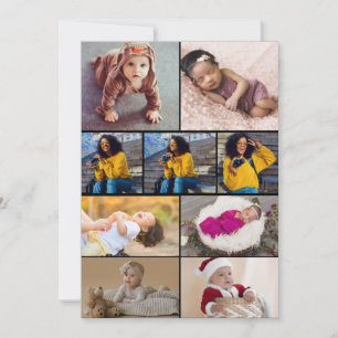 Design Your Own 9 Photo Collage Card