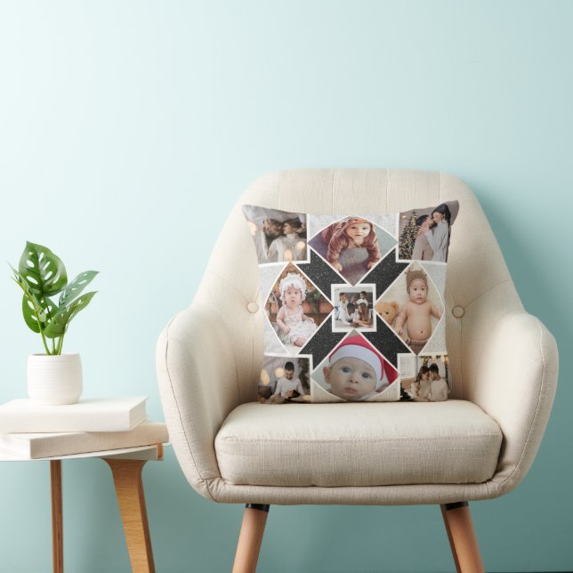 Design Your Own 9 Photo Collage Cushion (Chair)