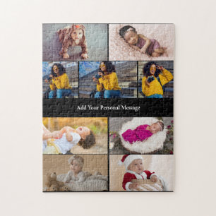 Design Your Own 9 Photo Collage Jigsaw Puzzle