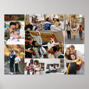 Design Your Own 9 Photo Collage Poster