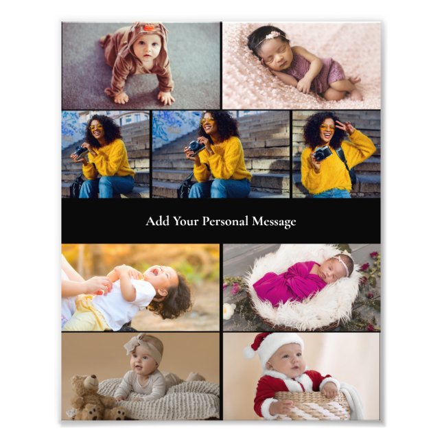 Design Your Own 9 Photo Collage Print (Front)