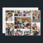 Design Your Own 9 Photo Collage Thank You Card<br><div class="desc">Customise your own personal photography. You can make this custom product for special occasions like weddings,  birthdays,  Christmas,  Holidays,  Memorials,  Graduation,  Anniversaries and more. It can also be given as a gift to your best friend,  close friend,  family,  and relatives.</div>
