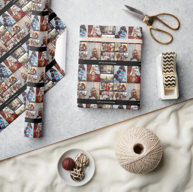 Design Your Own 9 Photo Collage Wrapping Paper (Crafts)