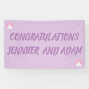 Design your own banners for WEDDING