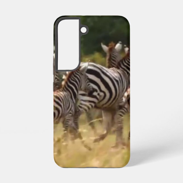 Design Your Own Beautiful Zebra Migration Kenya  Samsung Galaxy S22 Case (Back)