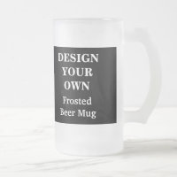Design Your Own Beer Mug - Black and White
