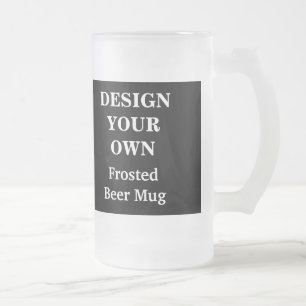 Design Your Own Beer Mug - Black and White