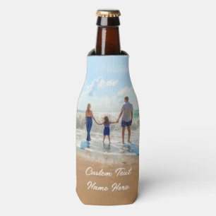 Design Your Own Bottle Coolers Gift Custom Text