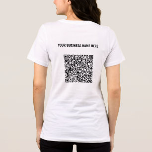 Design Your Own Branded Name and QR Code Business Tri-Blend Shirt
