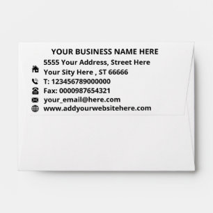 Design Your Own Business Address Envelope Template