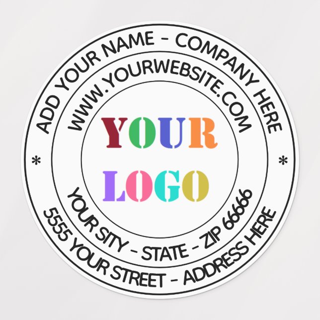 Design Your Own Business  Address Labels Template (Design 1)