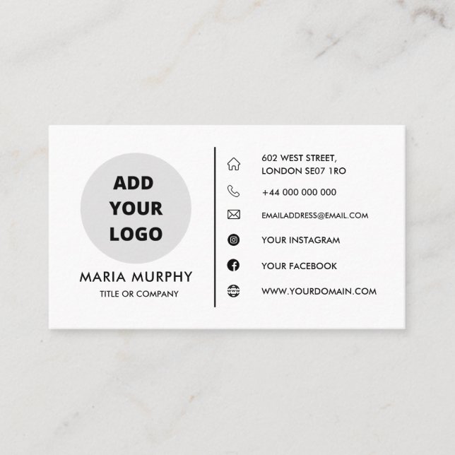 Design Your Own Business Card Template (Front)