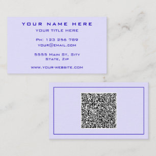Design Your Own Business Card with QR Code