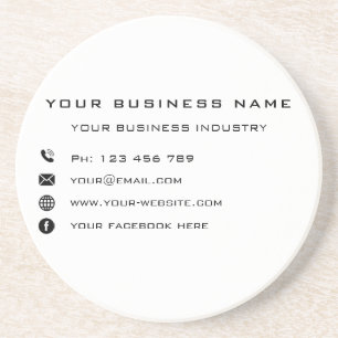 Design Your Own Business Coaster Example