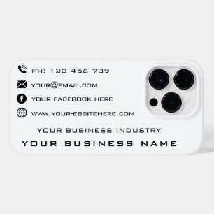 Design Your Own Business iPhone Case Choose Colour