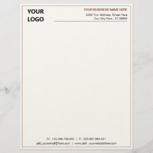 Design Your Own Business Letterhead Template