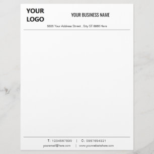 Design Your Own Business Letterhead Template