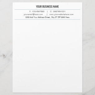 Design Your Own Business Letterhead Template