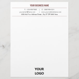 Design Your Own Business Letterhead with Logo