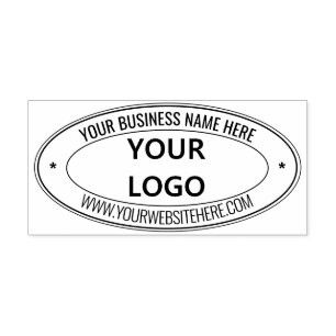 Design Your Own Business Oval Sels-inking Stamp