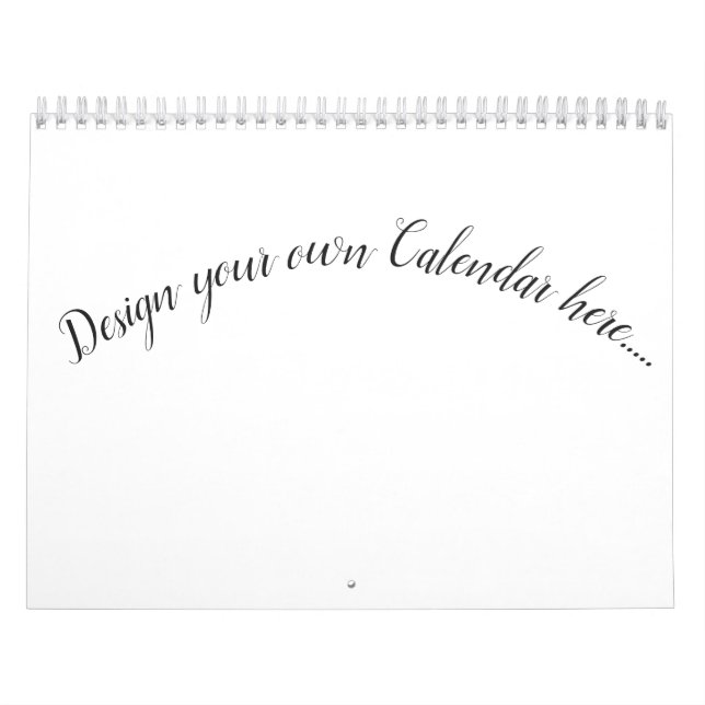 Design Your Own Calendar (Cover)