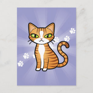 Design Your Own Cartoon Cat Postcard