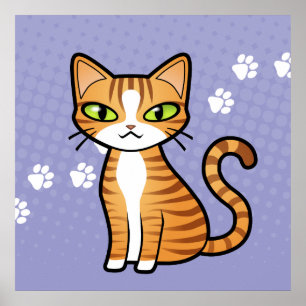 Design Your Own Cartoon Cat Poster