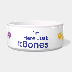 Design Your Own Cat Food Bowl - Fish Bone Design