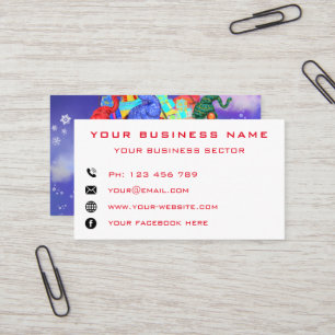 Design Your Own Christmas Business Cards Example