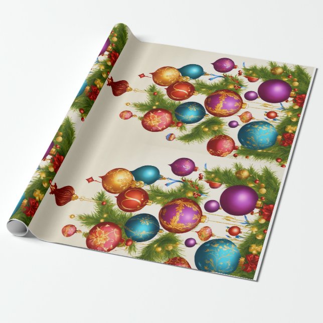"Design Your Own Christmas Wrapping Paper" Paper (Unrolled)