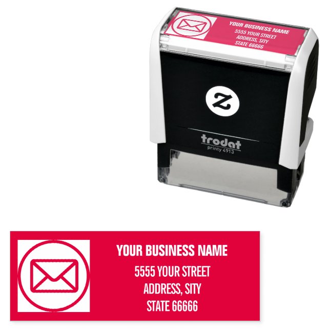 Design Your Own Colour Address Stamp template (In Situ)