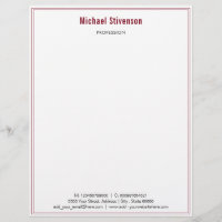Design Your Own Colour Framed Business Letterhead