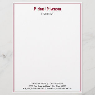 Design Your Own Colour Framed Business Letterhead