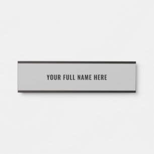 Design Your Own Colours and Fonts Name Door Sign