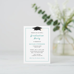 Design Your Own Colours Font Graduation Invitation
