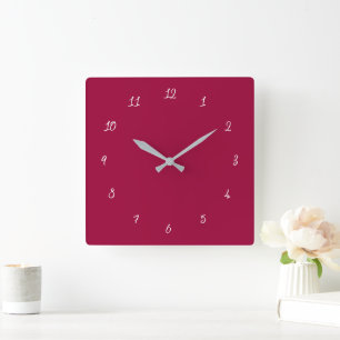 Design Your Own Colours Font Numbers Wall Clock