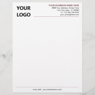 Design Your Own Colours Fonts Business Letterhead