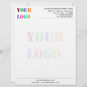 Design Your Own Company Branded Letterhead Example
