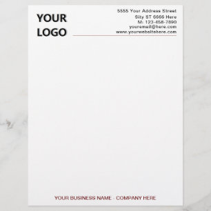 Design Your Own Company Logo Letterhead Letterhead