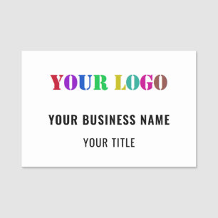 Design Your Own Company Logo Name Tags Template