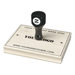 Design Your Own Company Logo Rubber Stamp Template