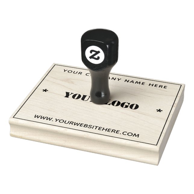 Design Your Own Company Logo Rubber Stamp Template (Stamp)