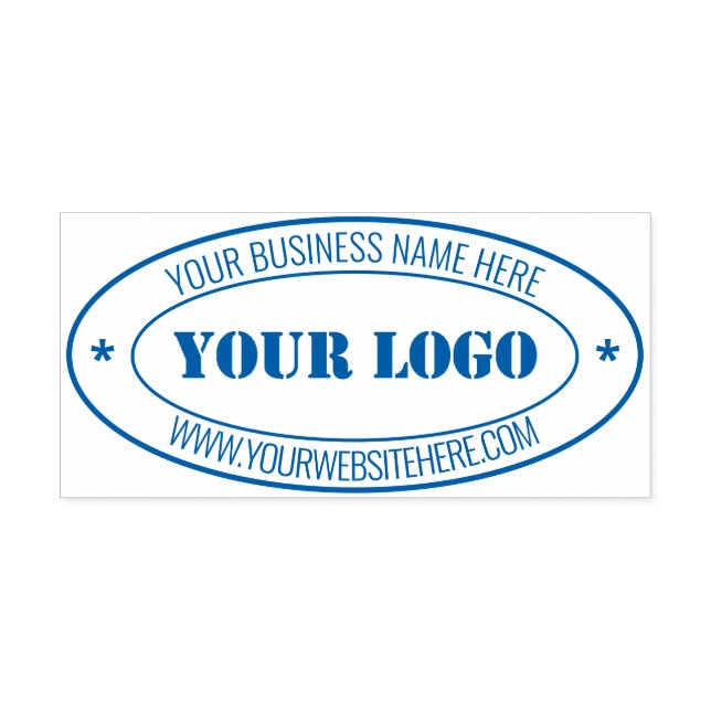 Design Your Own Company Oval Self-inking Stamp (Design)