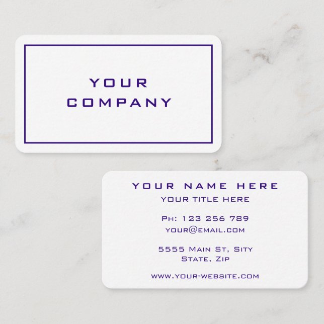 Design Your Own Company Promotional Business Cards (Front/Back)