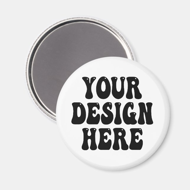 Design Your Own Custom Badge any Photo Logo Magnet (Front/Back)