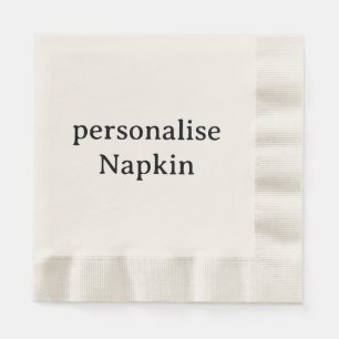 Design Your Own custom Ecru Paper Napkin