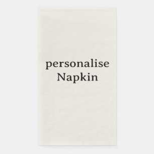 Design Your Own custom Ecru Paper Napkin