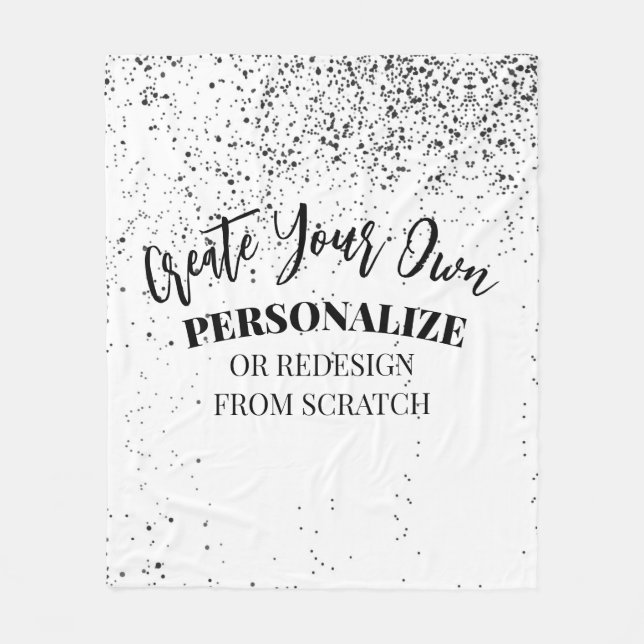 Design Your Own Custom Fleece Blanket (Front)